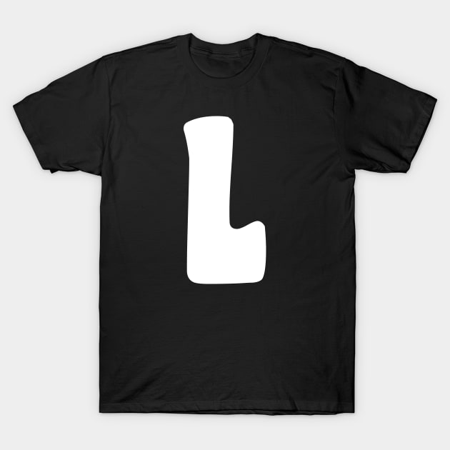 Letter L T-Shirt by Xtian Dela ✅